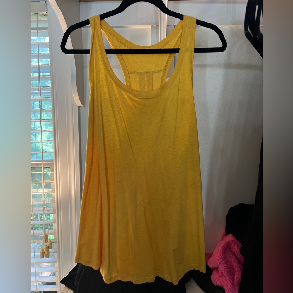 Yellow lululemon tank